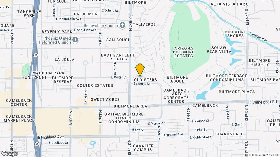 5205 N 24th St Map and Location Details