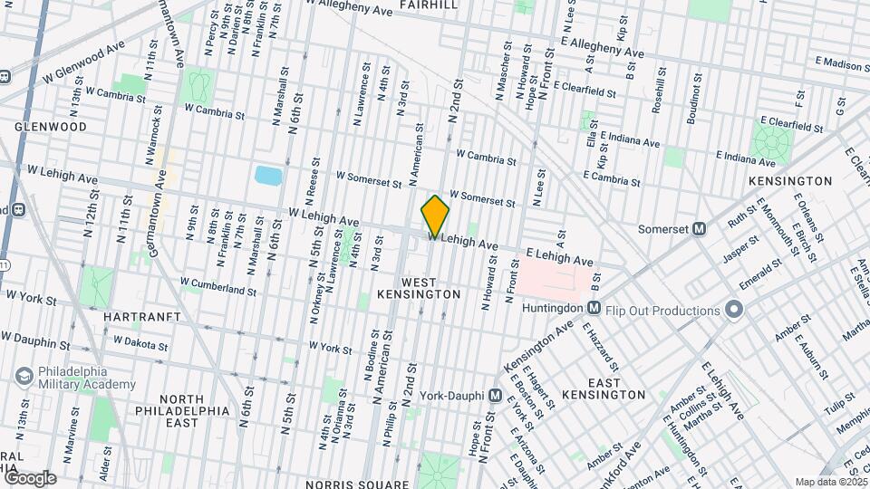 190 W Lehigh Ave-Unit -3RD FL Map and Location Details