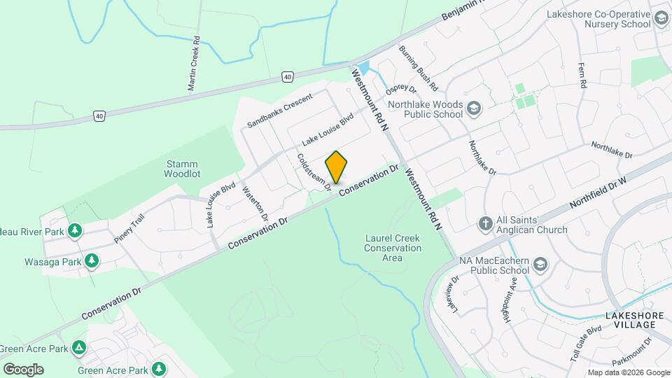 580 Coldstream Dr Map and Location Details