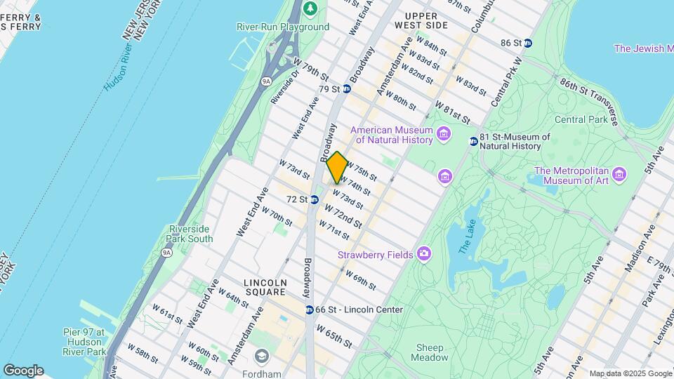 171 W 73rd St Mapa y Detalles de la Ubicación