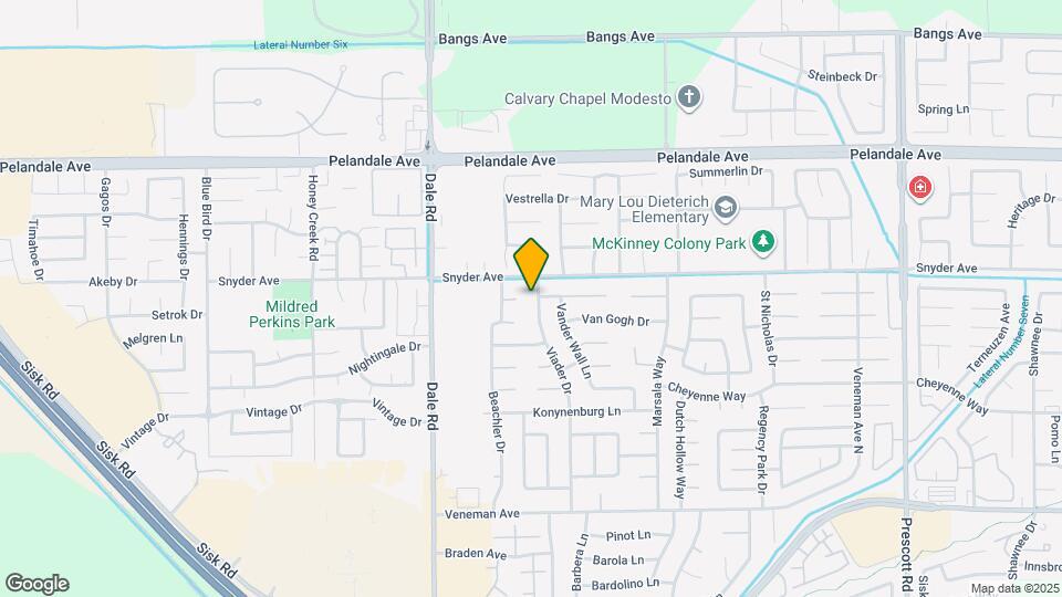 3913 Viader Dr Map and Location Details