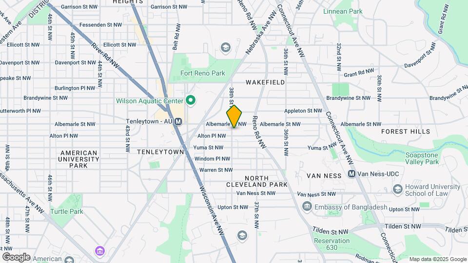 4411 38th St NW Map and Location Details