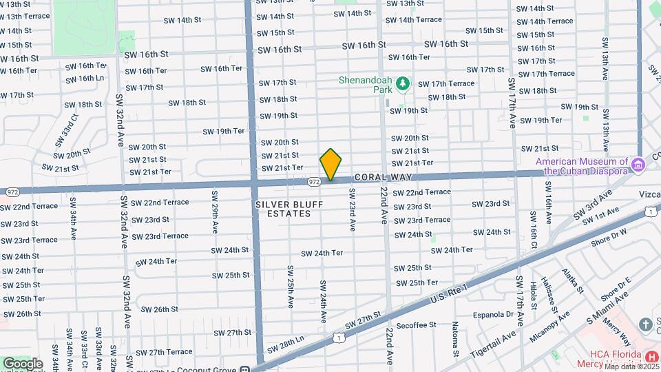 Coral Way Apartments Map and Location Details