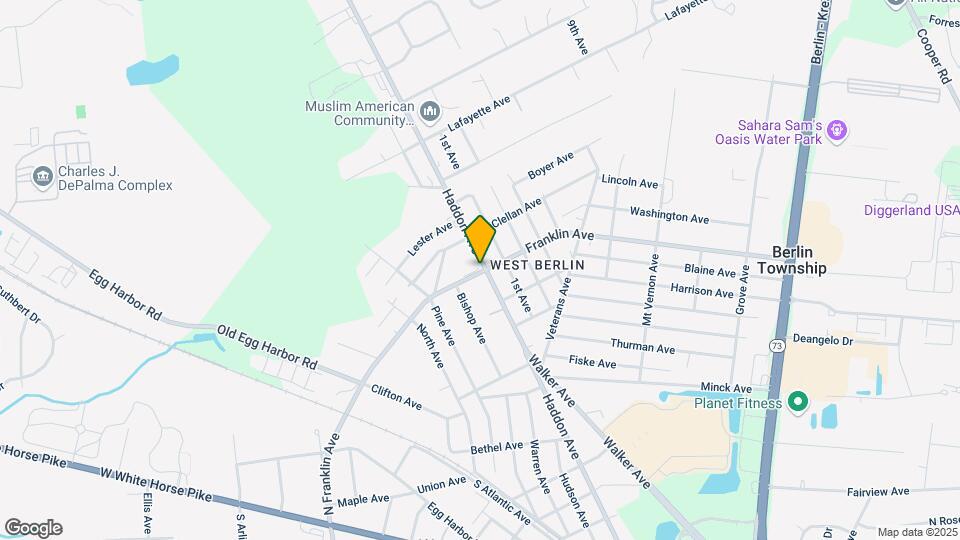 201 Haddon Ave-Unit -B Map and Location Details