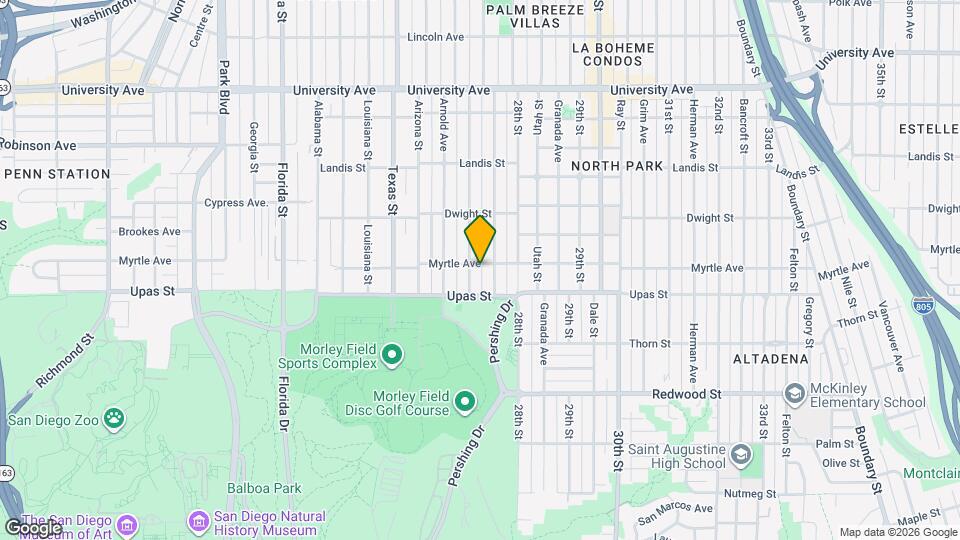 2615 Myrtle Ave Map and Location Details