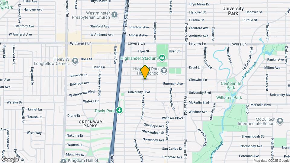4336 Emerson Ave Map and Location Details