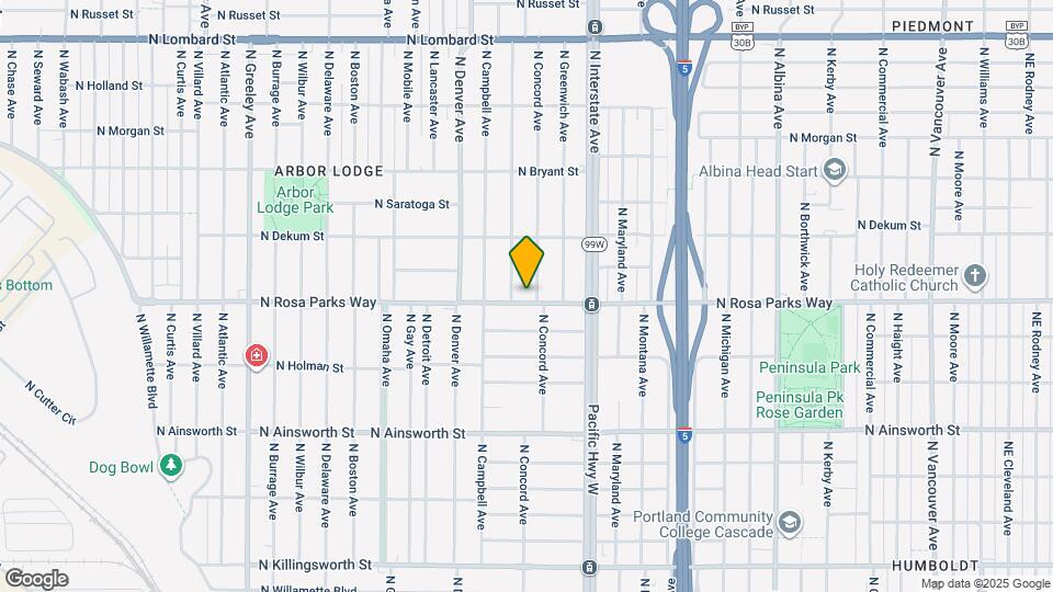 1727 N Rosa Parks Way Map and Location Details