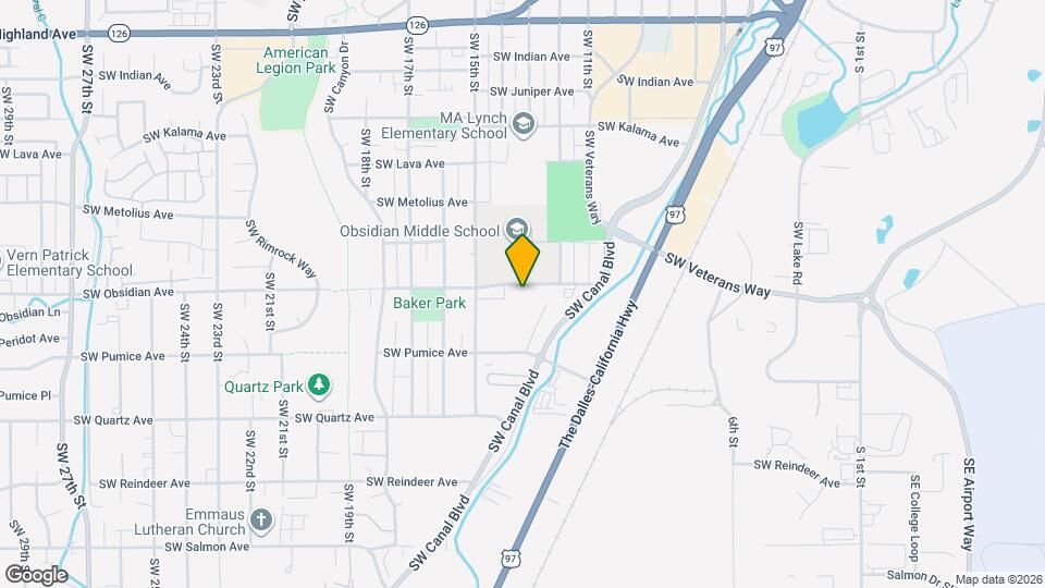 1320 SW Obsidian Ave Mapa y Detalles de la Ubicación