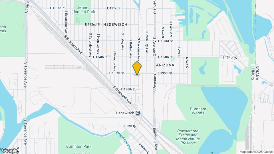 13512 S Mackinaw Ave Map and Location Details