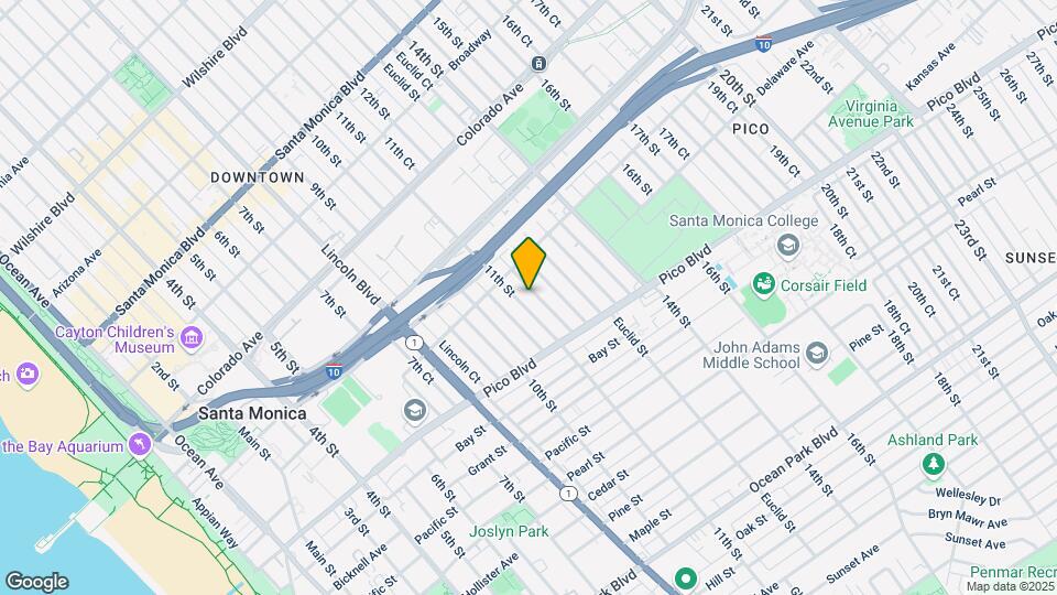 1833 11th St, Unit Ana Rubio Map and Location Details