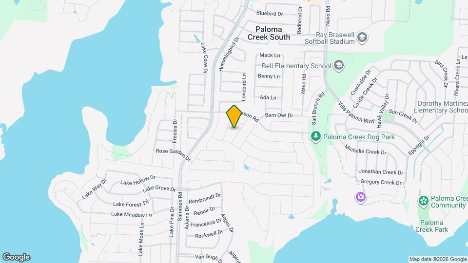 1200 Pigeon Hawk Drive Map and Location Details