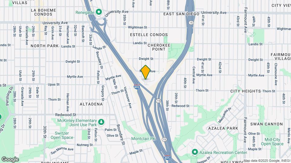 3370 Cherokee Ave Map and Location Details