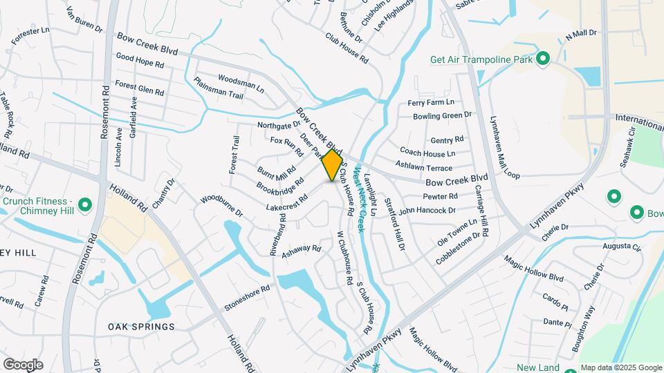 3205 Lakecrest Rd Map and Location Details