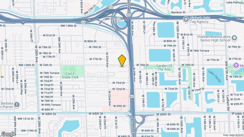 7546 W 20th Ave, Unit 105 Mapa y Detalles de la Ubicación