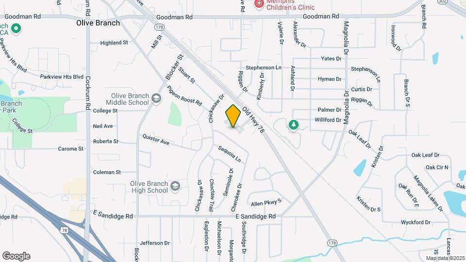 9807 Pigeon Roost Park Cir Map and Location Details