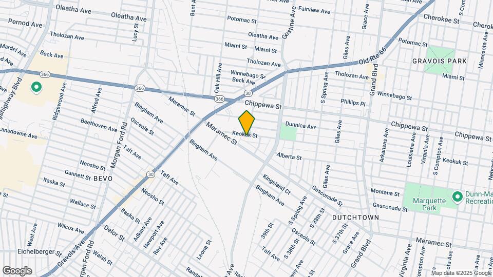 4004-4006 Keokuk St Mapa y Detalles de la Ubicación