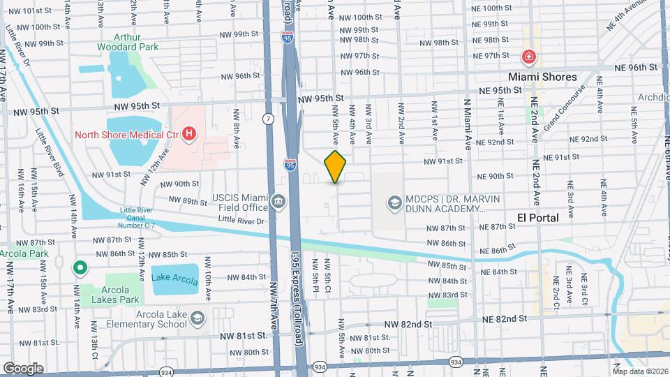 8990 NW 5th Ave, Unit 8990 Mapa y Detalles de la Ubicación