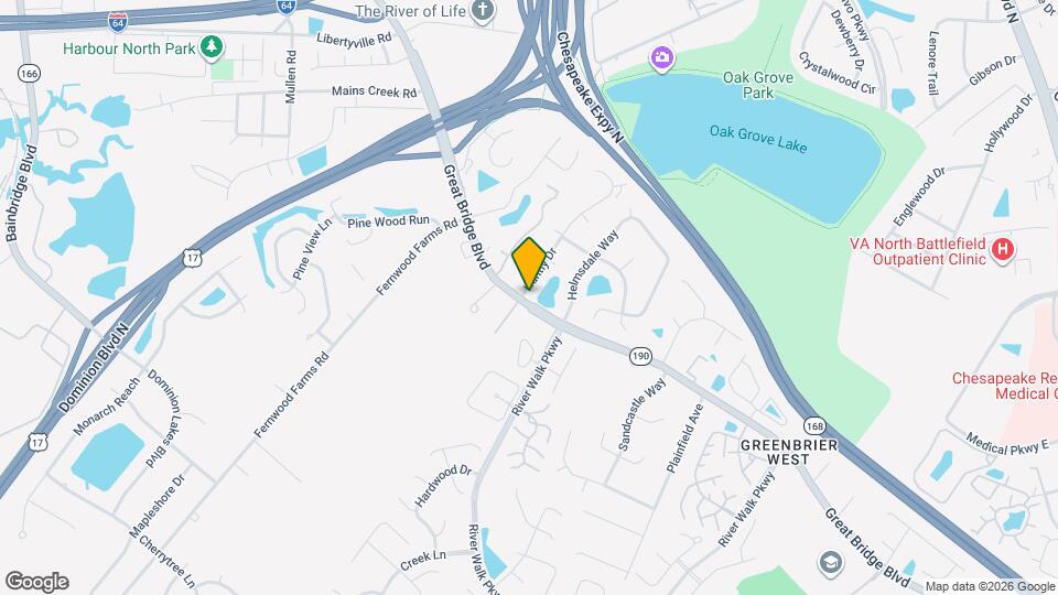 601 Huntly Dr Map and Location Details