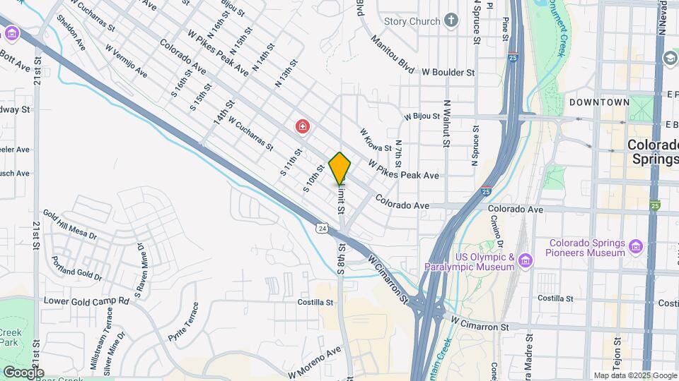 902 W Cucharras St Map and Location Details