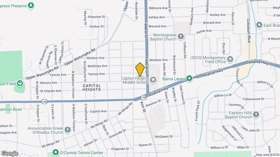 2321 Winona Ave Map and Location Details