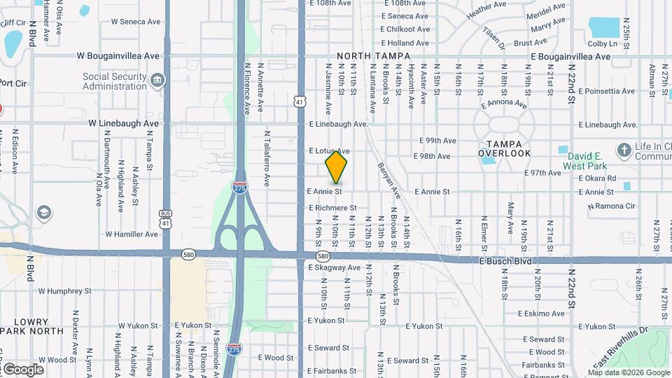 920 E Annie St Map and Location Details