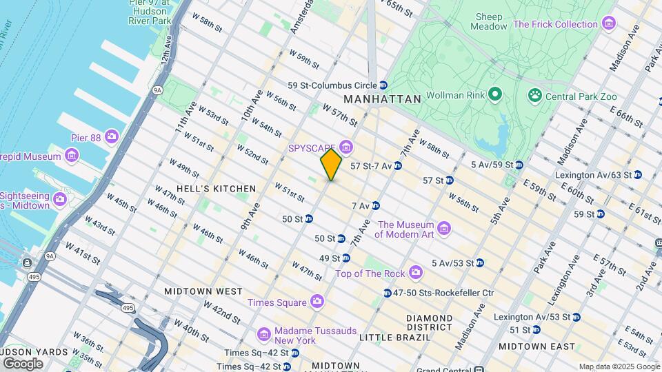 888 Eighth Avenue Mapa y Detalles de la Ubicación