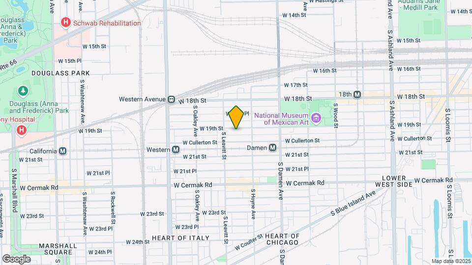 2135 W 19th St Map and Location Details