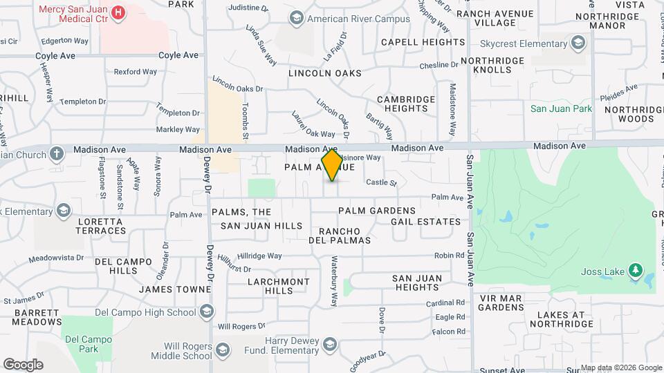 5309 Bellflower Way Mapa y Detalles de la Ubicación