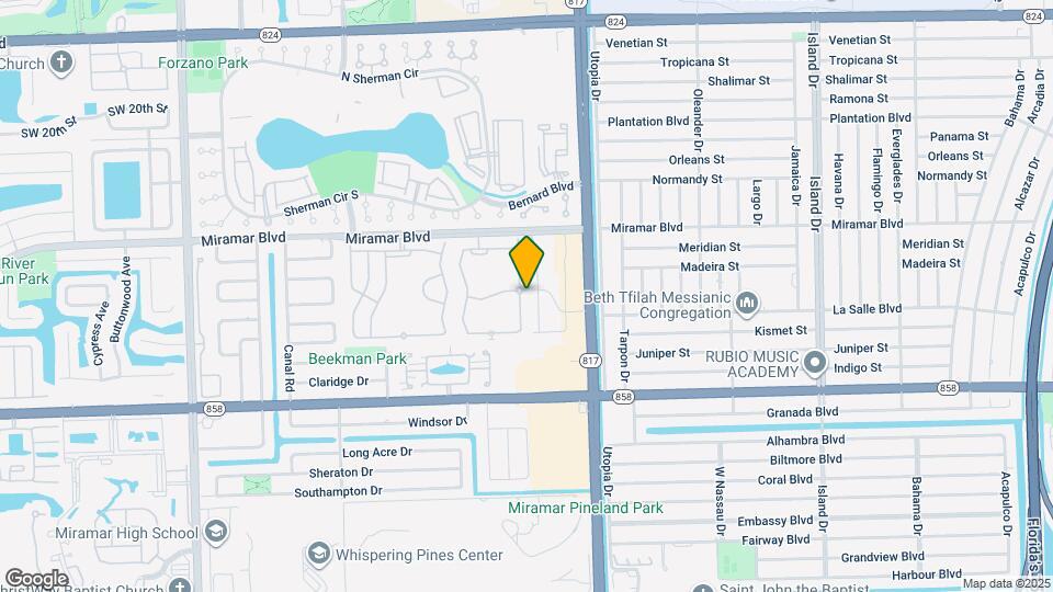 2707 SW 82nd Ave Map and Location Details