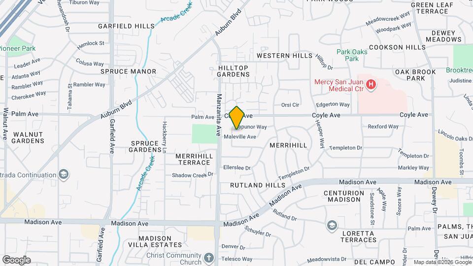 5917 Maleville Ave Map and Location Details