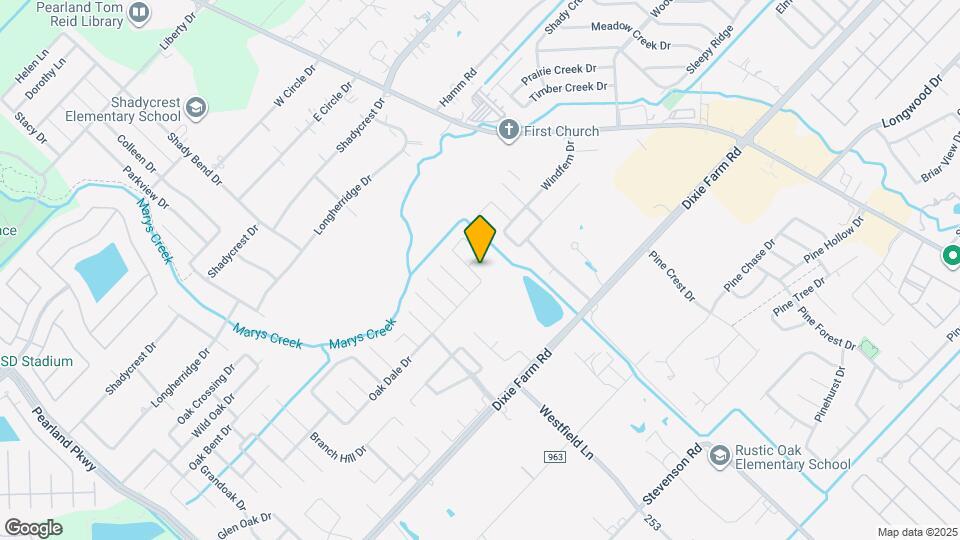 1805 Oak Hollow Dr W Map and Location Details