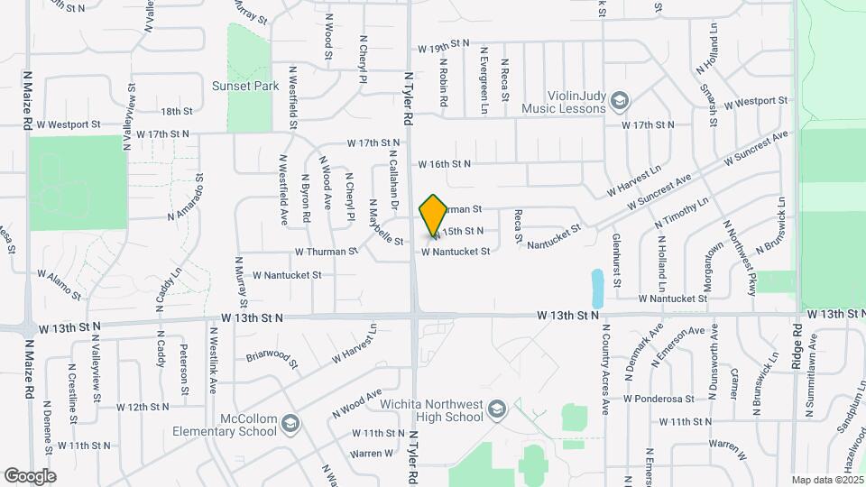 8717 W 15th St N Map and Location Details