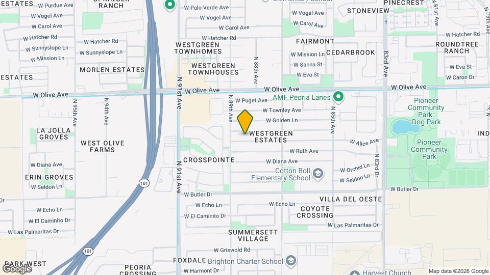 8820 W Alice Ave Map and Location Details