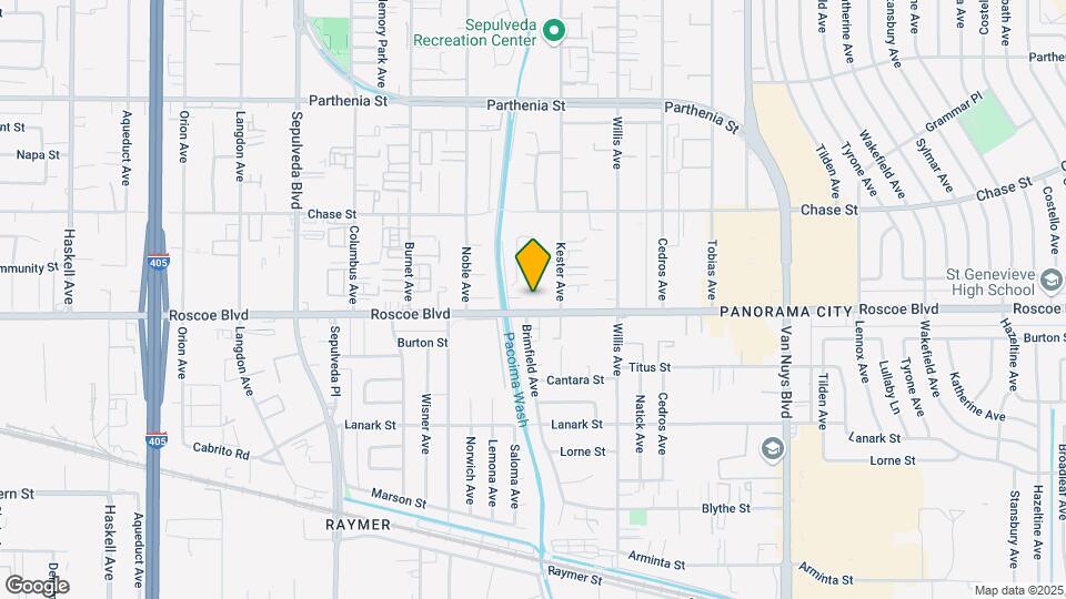 14931 Roscoe Blvd Mapa y Detalles de la Ubicación