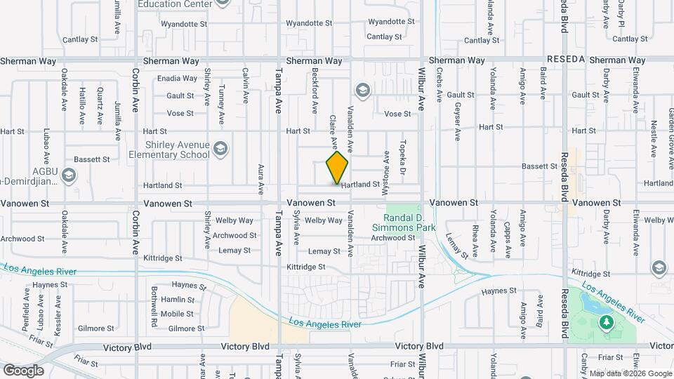 19120 Hartland St Map and Location Details