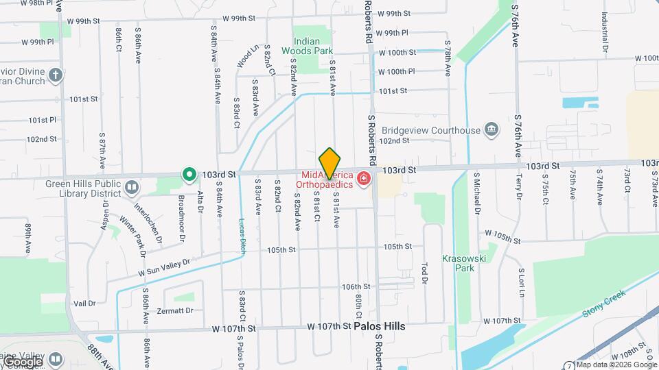 10324 S 81st Ave Map and Location Details