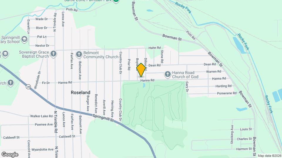 640 Hanna Rd Map and Location Details