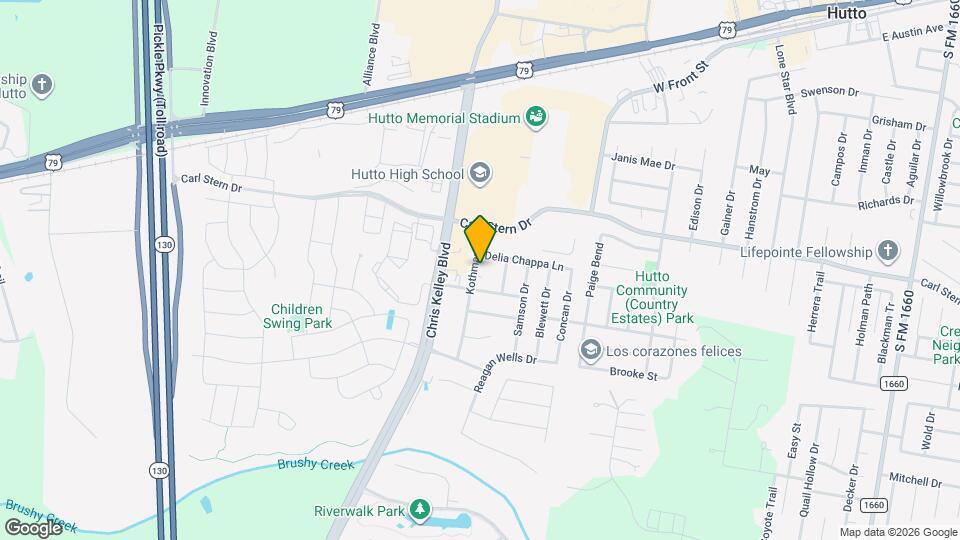 1102 Briscoe Cove Map and Location Details