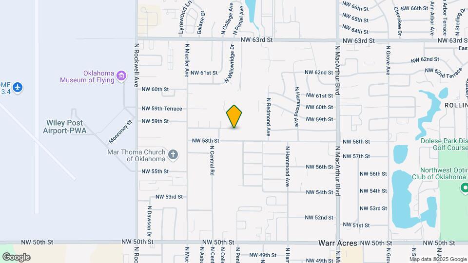 6332 NW 58th Terrace Map and Location Details