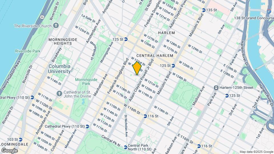 206 W 121st St Map and Location Details