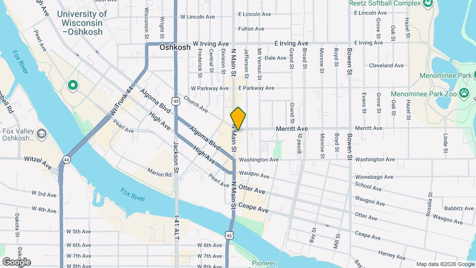 448 N Main St, Unit Apt. C Map and Location Details