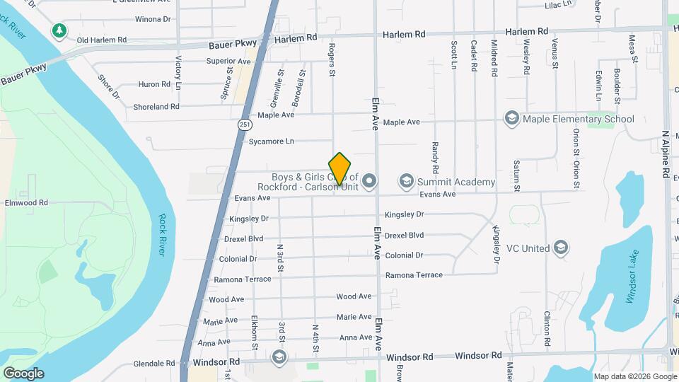 7205 Rogers St Map and Location Details