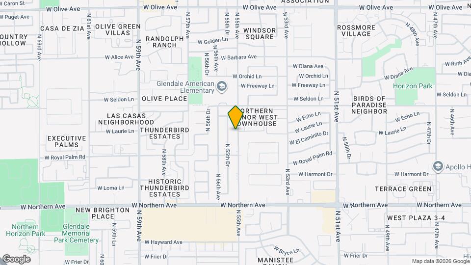 8346 N 55th Ave Map and Location Details