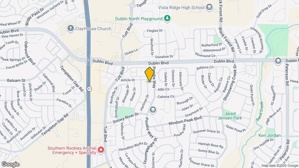 6329 Hartman Dr Map and Location Details