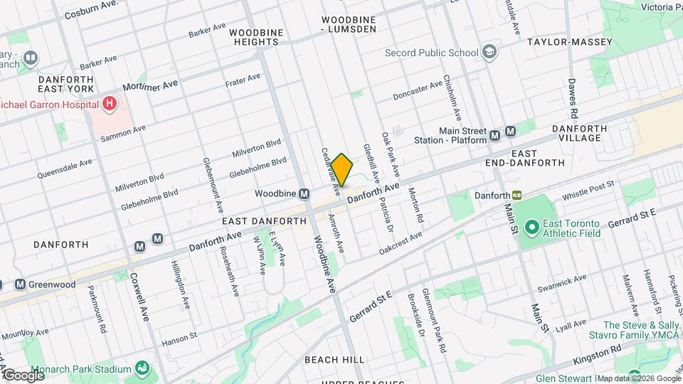 93 Cedarvale Ave Map and Location Details