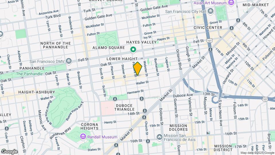 Haight & Fillmore Apartments Map and Location Details