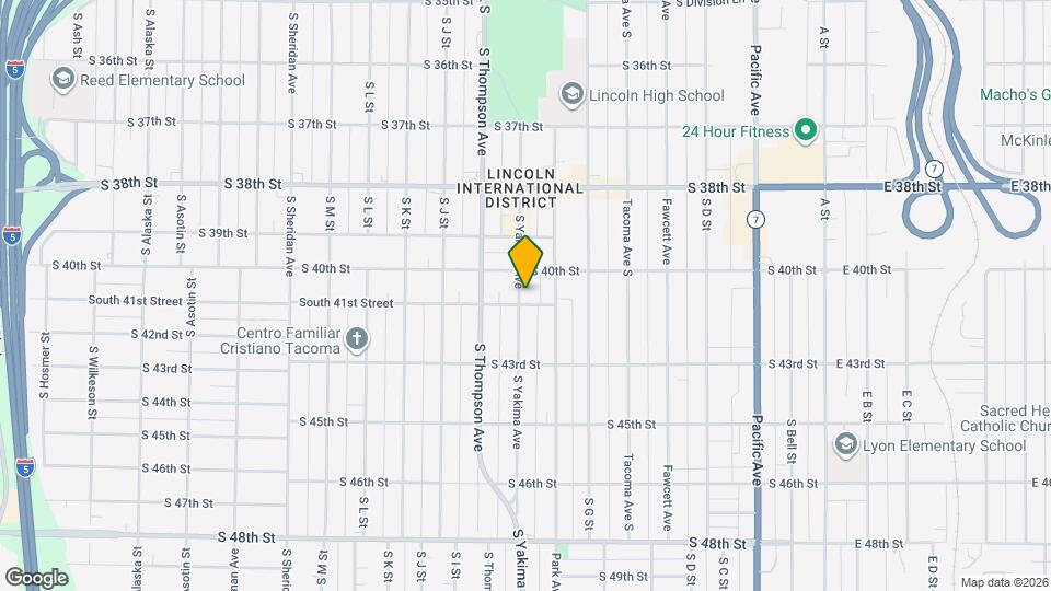 4019 S Yakima Ave Map and Location Details