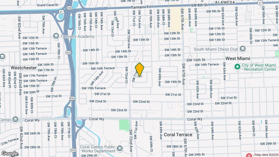 7150 SW 17th Terrace Map and Location Details