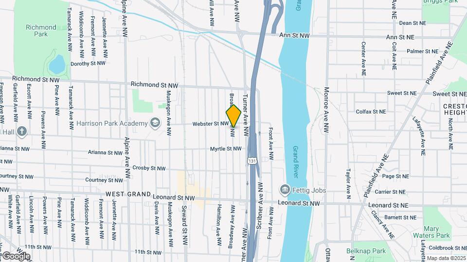 1436 Broadway Ave NW Map and Location Details