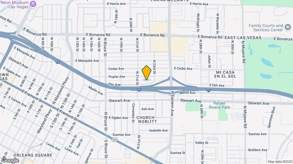 2125 Elm Ave Map and Location Details